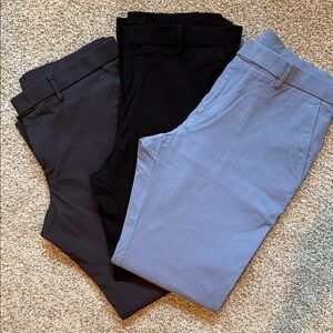3 pair Tommy Hilfiger Men's Chinos Pants in Black, Gray, and Blue (Lot of 3)
